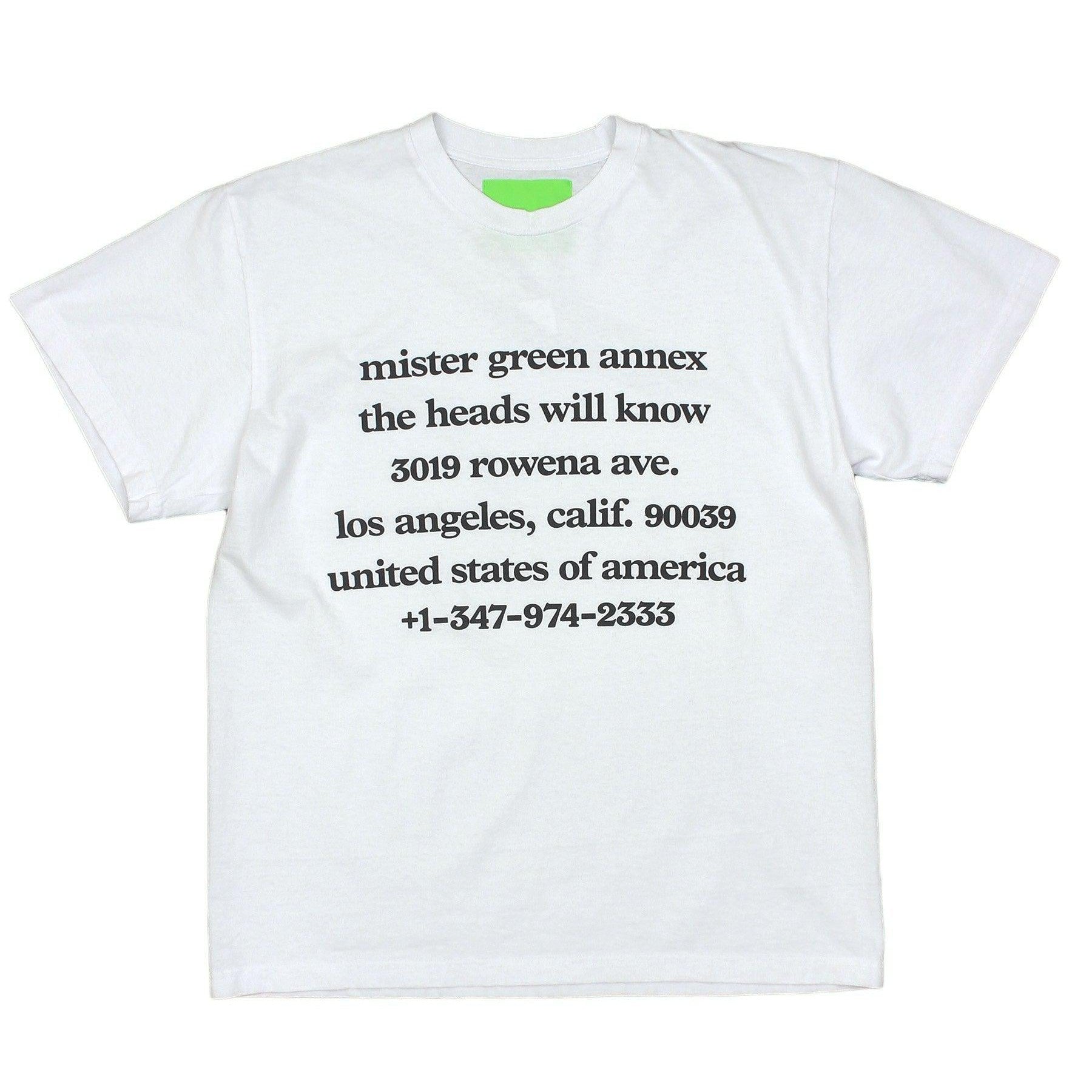 Domicile Tee - White-Mister Green-Mister Green