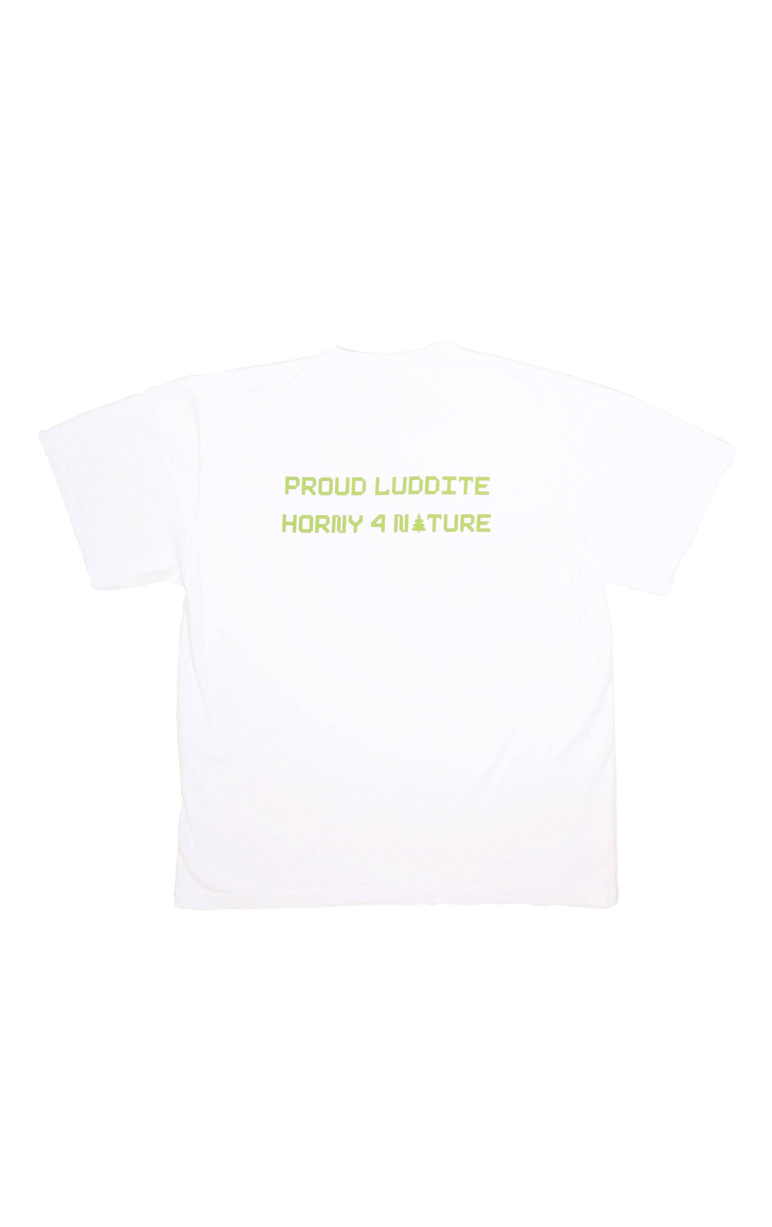 Luddite Tee - White-Mister Green-Mister Green