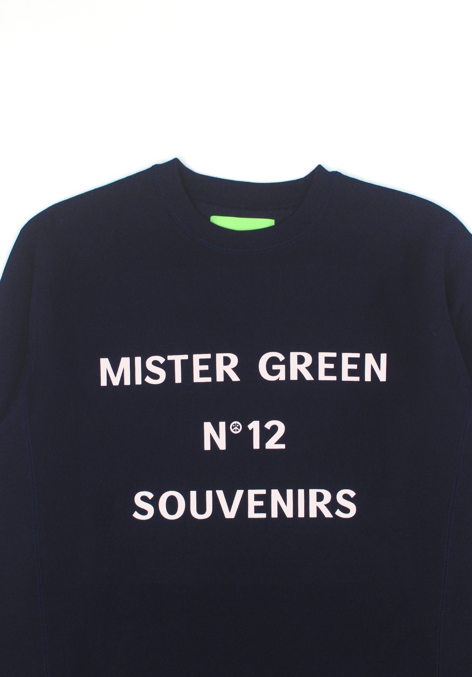 No. 12 Souvenirs Crewneck - Navy-Mister Green-Mister Green