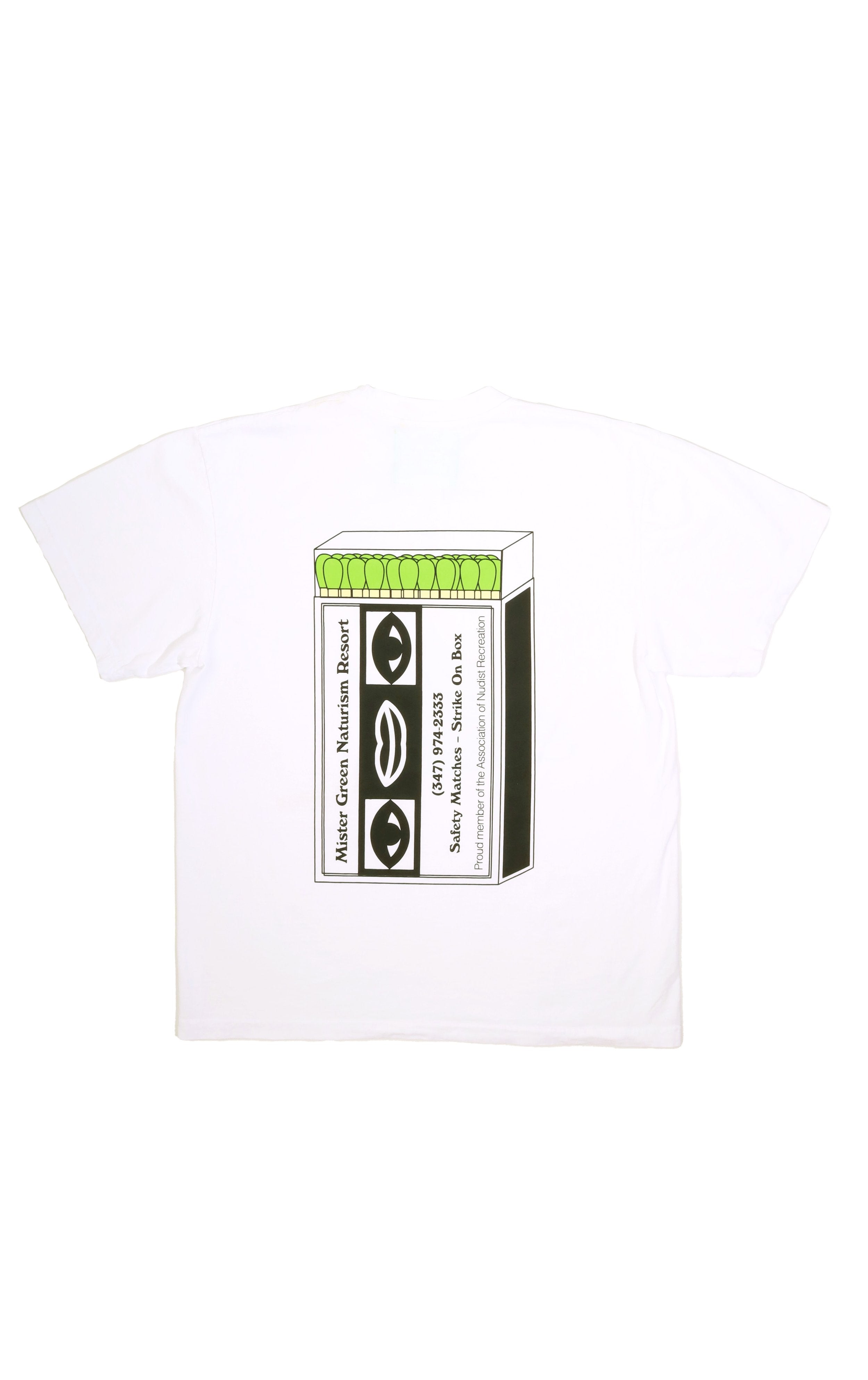 Safety Matches Tee - White-Mister Green-Mister Green