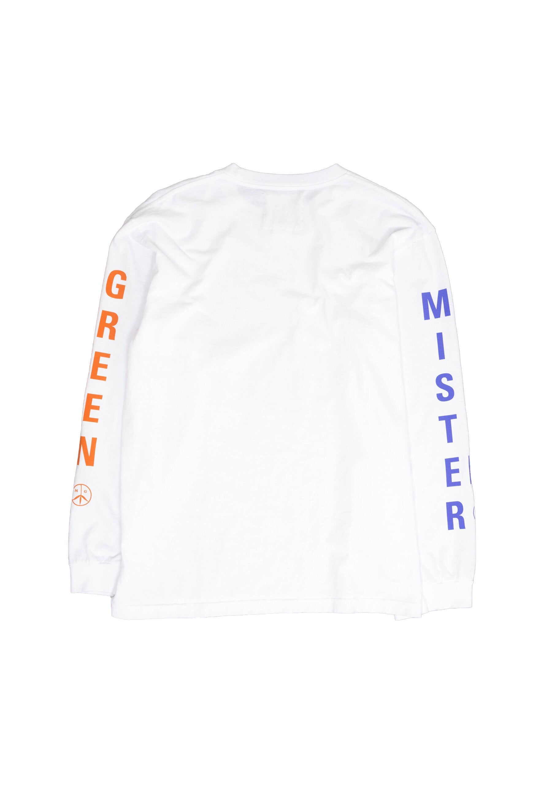 Swiss Wordmark L/S Tee - White-Mister Green-Mister Green