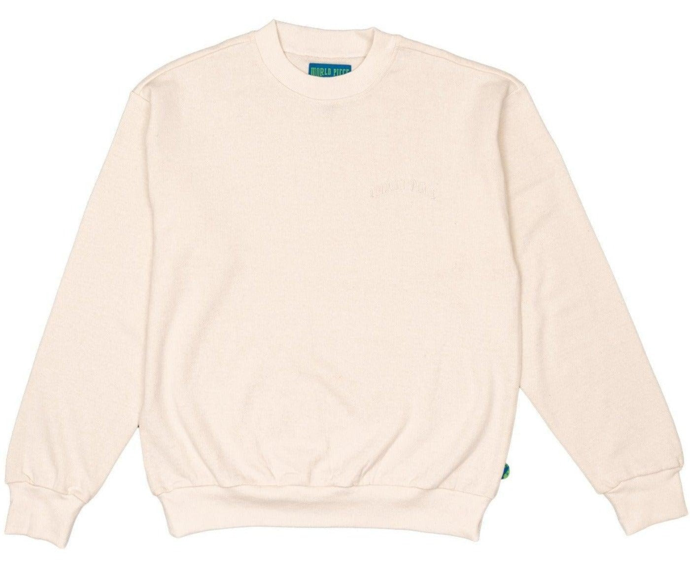 World Piece by Mister Green - Heavyweight Hemp Crewneck - Natural-Mister Green-Mister Green